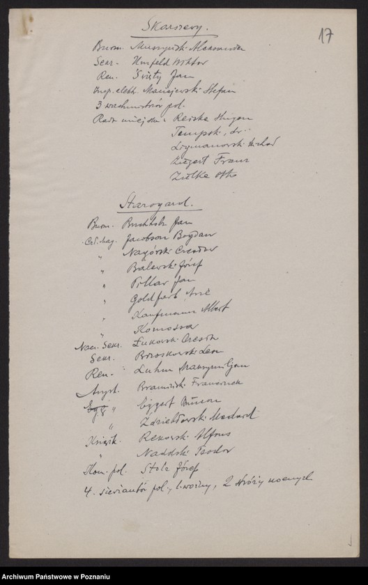 Obraz 19 z jednostki "[Spis urzędników magistratów i członków rad miejskich województwa pomorskiego]"