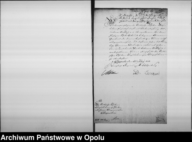 Obraz 14 z jednostki "Acta des Magistrats zu Oppeln betreffend den Proceß gegen den Königl[ichen] Fiscus wegen der Bau Kosten Beiträge, zu dem im Jahr 1818/19 neuerbauten katholischen Schul Gebäude zu Oppeln"