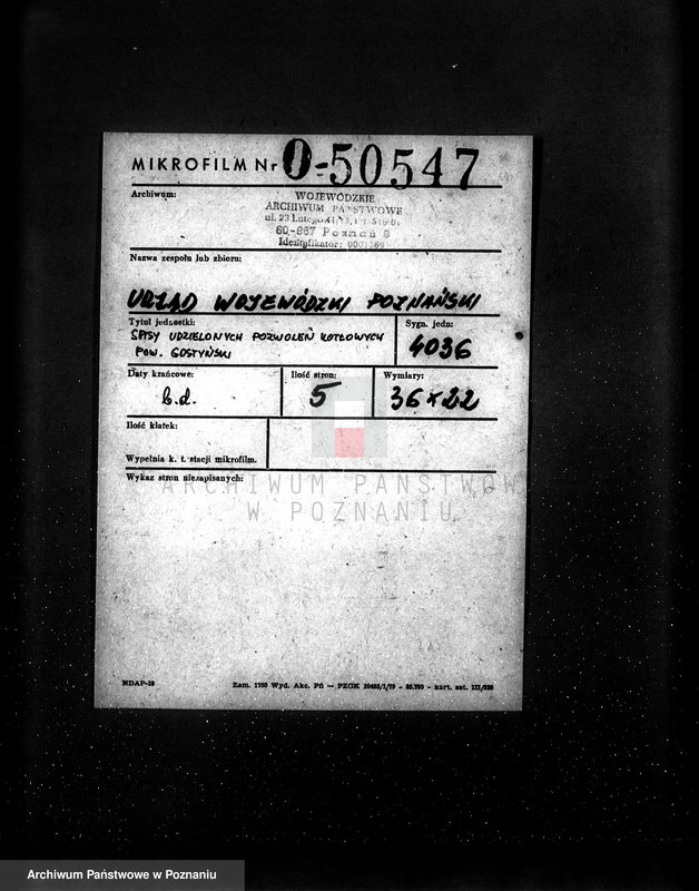 Obraz 2 z jednostki "Spis udzielonych pozwoleń kotłowych pow. inowrocławski"