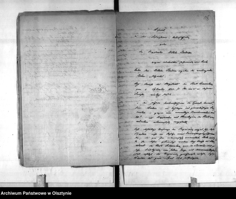 image.from.unit.number "Disziplinar-Untersuchung gegen den Registrator Bendrin [Wilhelm] zu Braunsberg"