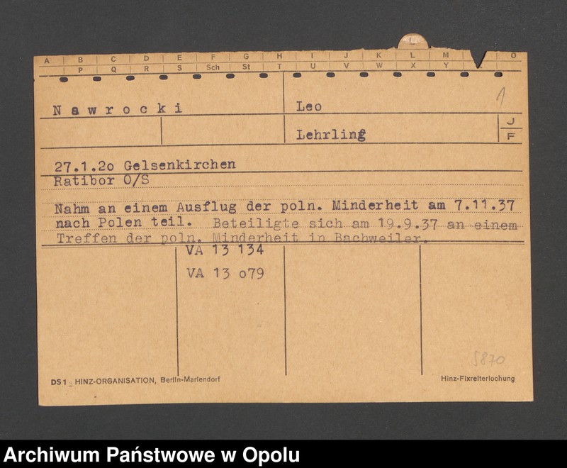 Obraz 3 z jednostki "[Nawrocki Leo, ur. 27.1.1920 Glesenkirchen]"