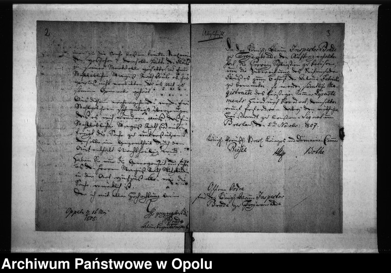 Obraz 6 z jednostki "Acta Specialia des Magistrats zu Oppeln. Wegen Anlegung einer Unterlaugen-Siederey für das Alaun Bergwerk zu Freyenwalde a/O. [...]"