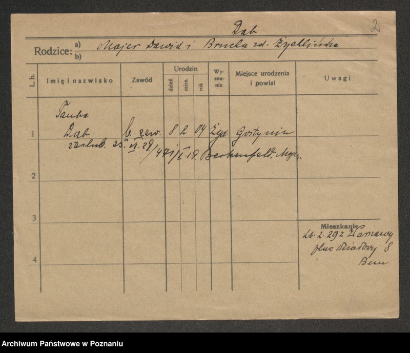 Obraz 4 z jednostki "Dąb (Domb - Dąbrowski (żony, wdowy)"