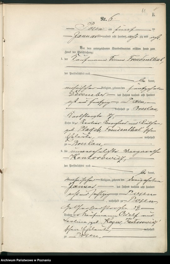 Obraz 14 z jednostki "Księga małżeństw t. I"