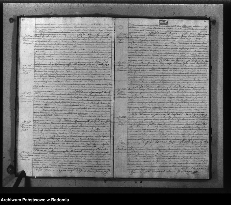 image.from.unit.number "Akta urodzonych, małzeństwa i zeyścia gminy i parafii Głowaczewskiwy w roku 1839"