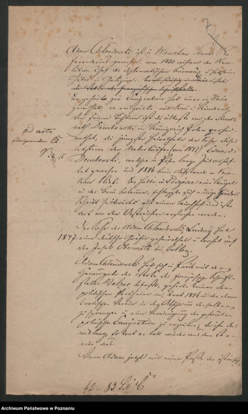 Obraz 10 z jednostki "A. betr. Auskunft über Ausländer Lit. C /Namen-Rotulus vorgeheftet/"