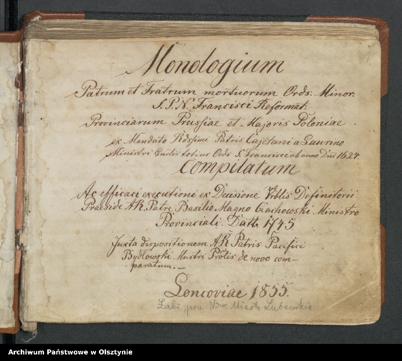 Obraz 12 z kolekcji "Najcenniejsze zbiory Archiwum Państwowego w Olsztynie111"