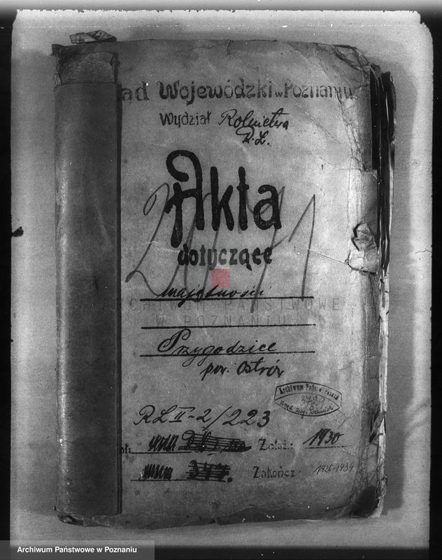 image.from.unit.number "Majętność Przygodzice powiat ostrowski /nadzór nad gospodarką leśną/"
