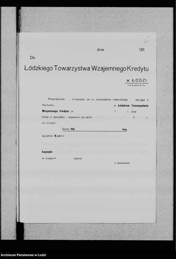 Obraz 10 z jednostki "Wyciągi z Banków"