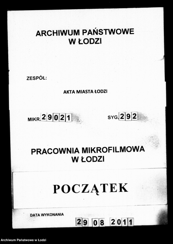 Obraz 1 z jednostki "Akta tyczące się pożyczki Jakuba Kamińskiego"