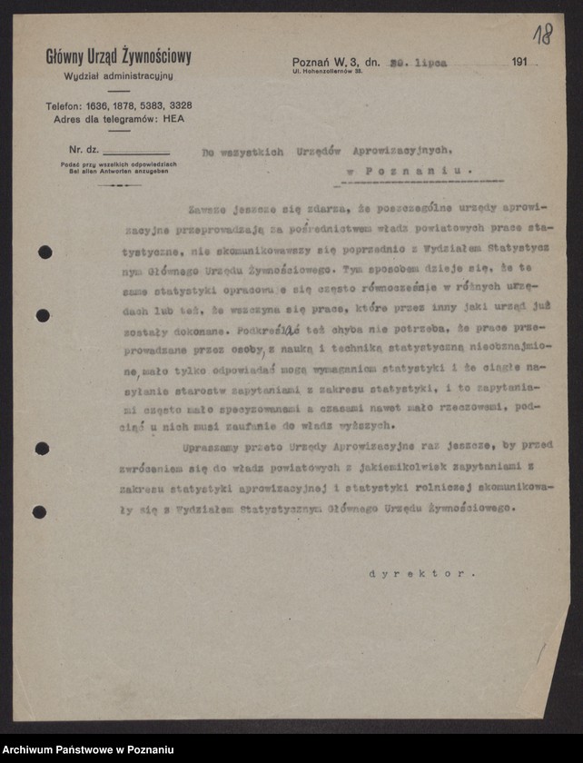 Obraz 19 z jednostki "[Organizacja i zakres kompetencji Departamentu Aprowizacji]"