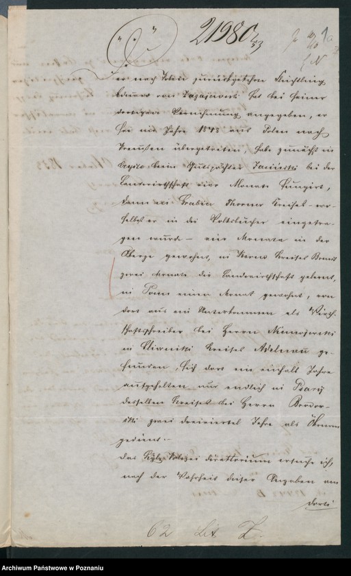 Obraz 5 z jednostki "A. betr. den polnischen Flüchtling Eduard von Zagajewski"