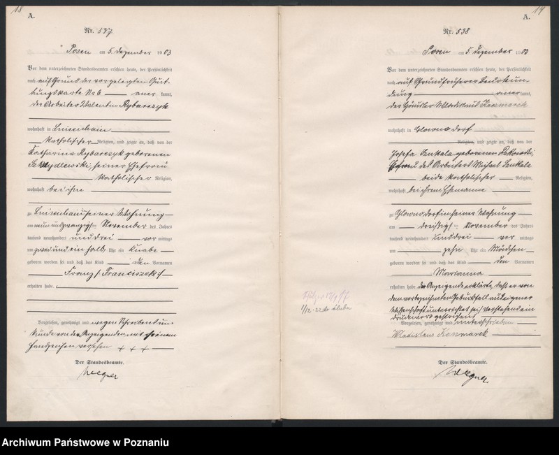 Obraz 12 z jednostki "Księga urodzeń tom II"