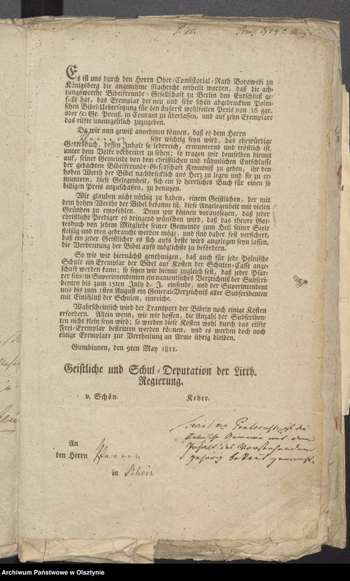 image.from.unit.number "Kirchliche Angelegenheiten. Vereinssachen Nr 2 Bibel Gesellschaft"