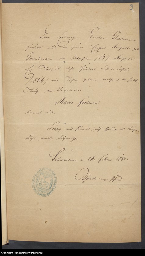 Obraz 11 z jednostki "Die von den Verlobten beigebrachten Urkunden zur Eheschliessung pro 1900"