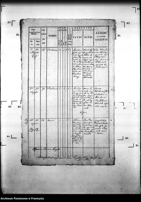 Obraz 9 z jednostki "[Kopie ksiąg metrykalnych parafii Gładyszów z filią Wirchnia (dekanat Gorlice)]"