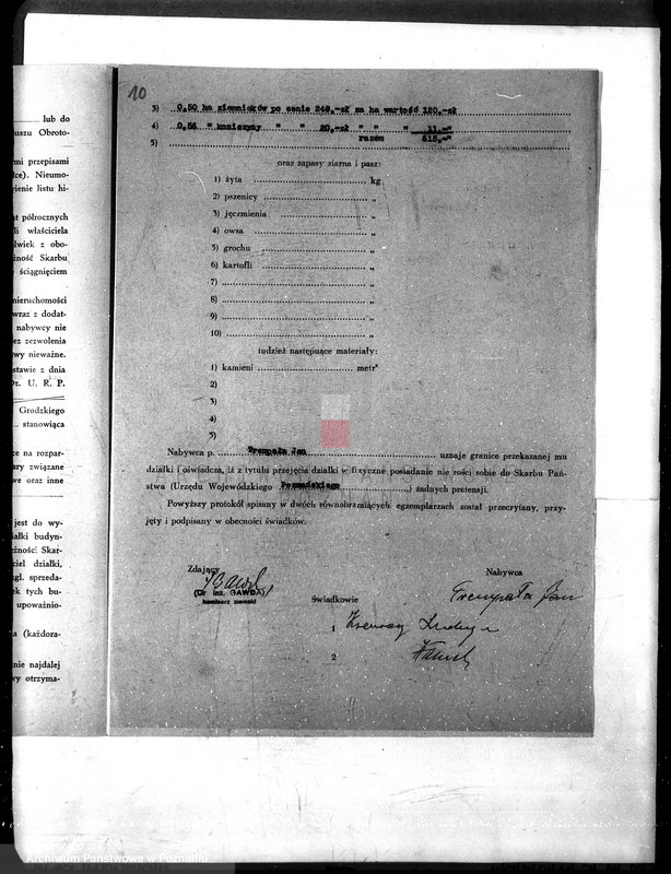 Obraz 14 z jednostki "/Deklaracje w sprawie przyjęcia warunków nabycia działki z parcelacji majątku Uścikowo w powiecie żnińskim"