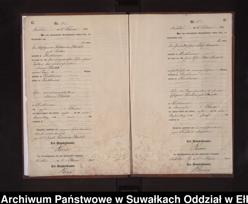 image.from.unit.number "Sterbe-Neben-Register des Preussischen Standes-Amtes Stasswinnen Kreis Loetzen"