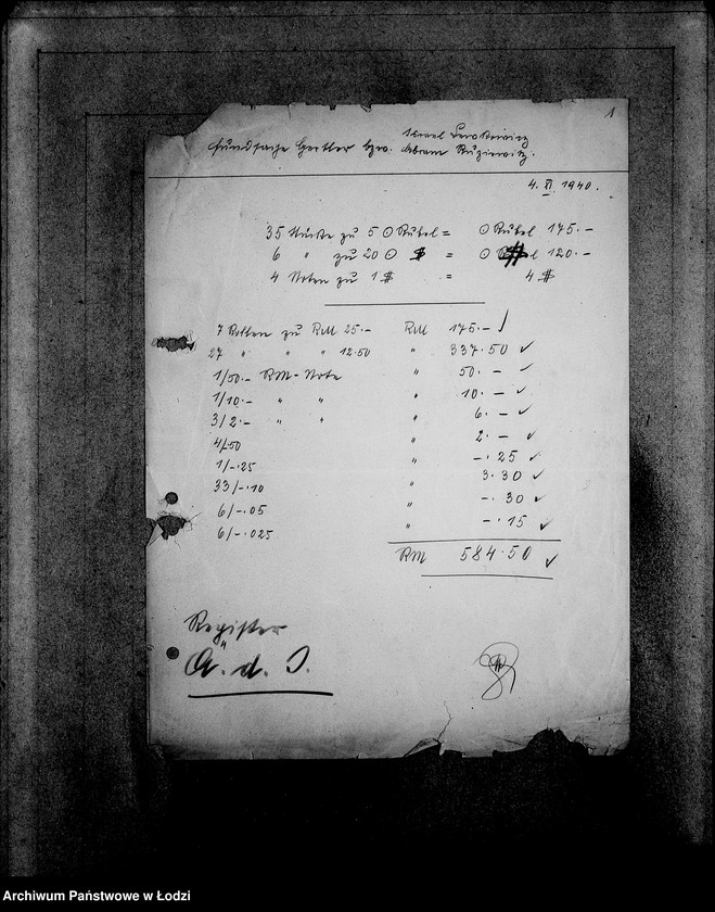 Obraz 5 z jednostki "Korrespondenz mit dem Aeltesten der Juden"