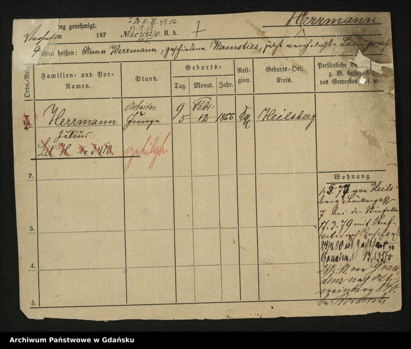 image.from.unit.number "Karty meldunkowe: Herrmann Julianne - Herrmann Wilhelmine"