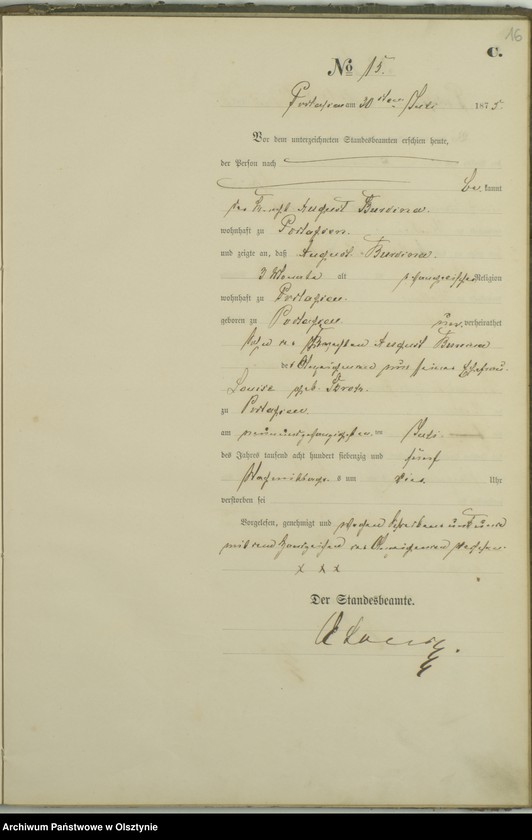 image.from.unit.number "Haupt-Sterbe-Register Nr 1 - 32"