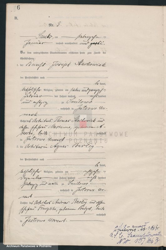 Obraz 8 z jednostki "Heiraths-Haupt-Register"