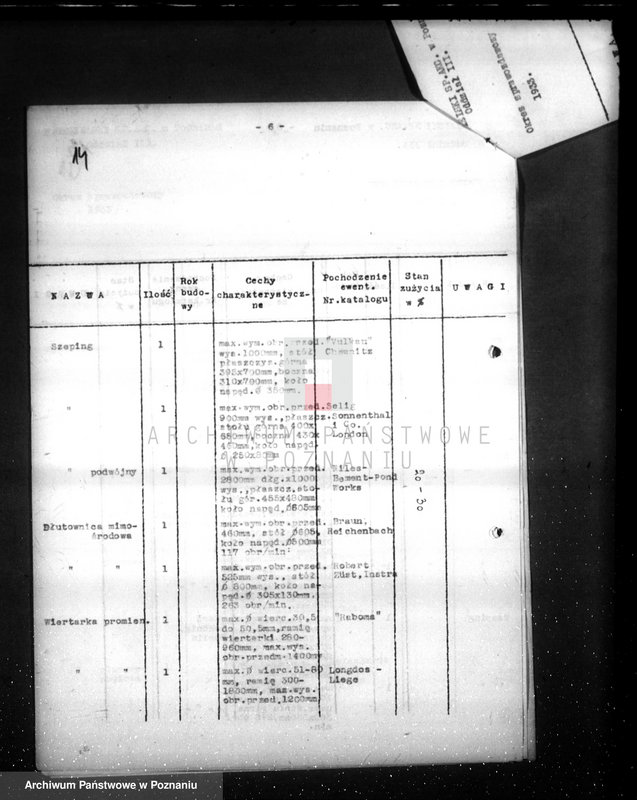 Obraz 18 z jednostki "/Kwestionariusz Fabryki H. Cegielskiego w Poznaniu/"