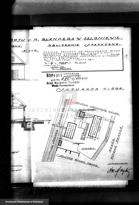 Obraz 5 z jednostki "Projekt budowy hali uboju H. Glandera w Zelgniewie"