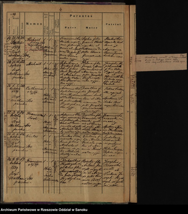 image.from.unit.number "Księga urodzeń dla miejscowości Targowiska"