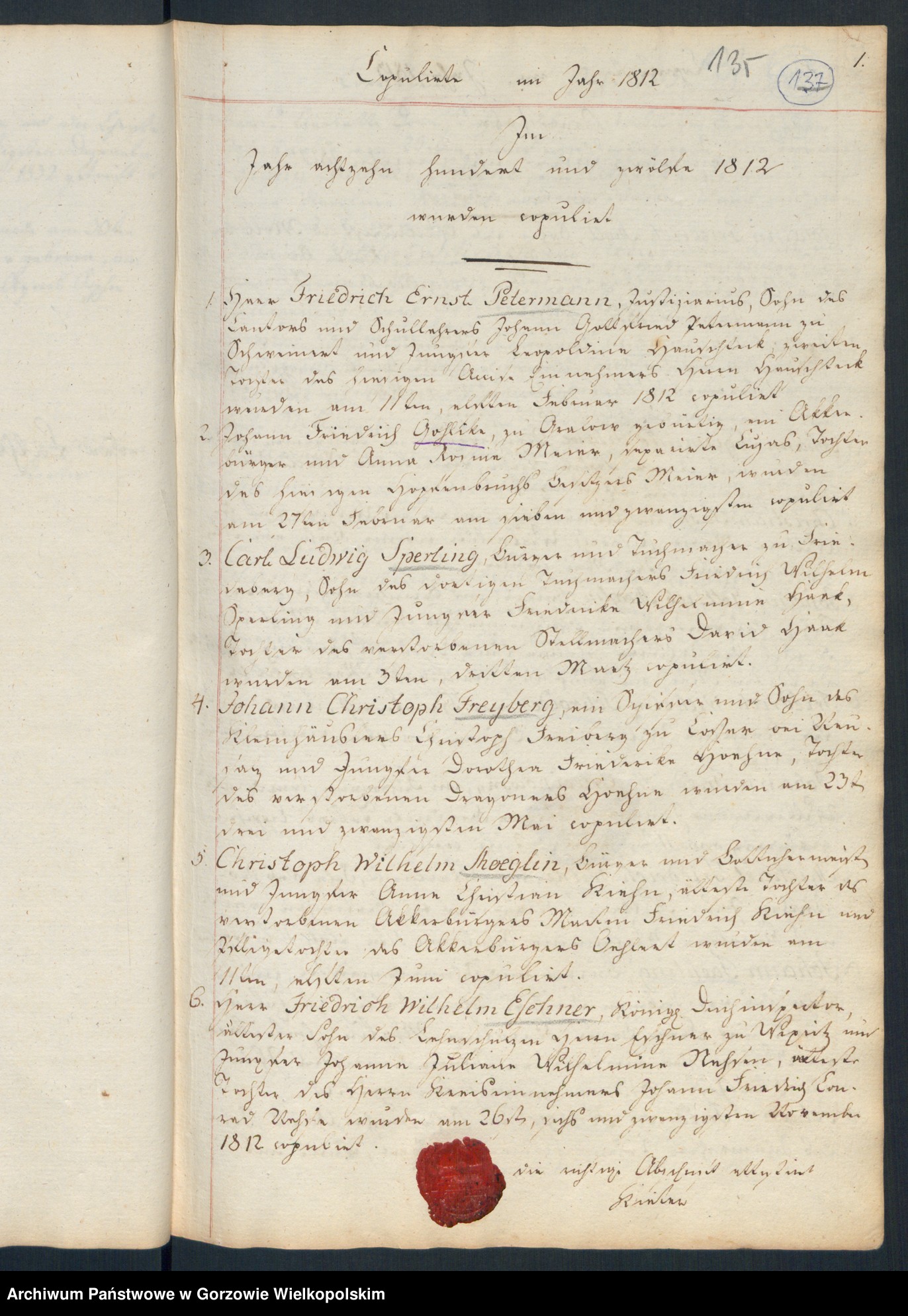 Skan z jednostki: Geborne und Copulirte in der Gemeine der Concordien Kirche zu Landsberg an der Warthe (dotyczy Lutherischen Gemeine)