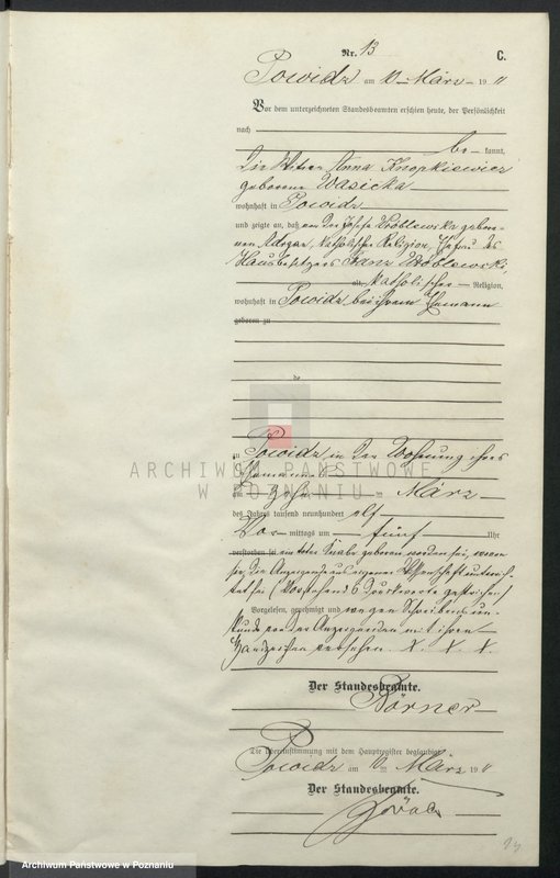 Obraz 17 z jednostki "Sterbe-Nebenregister"