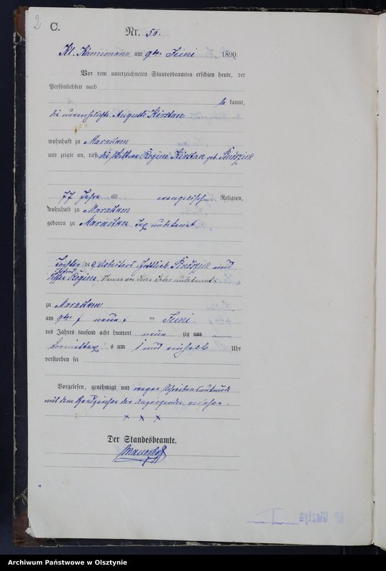 image.from.unit.number "Sterbe-Haupt-Register Nr 55 - 116 /część księgi/"