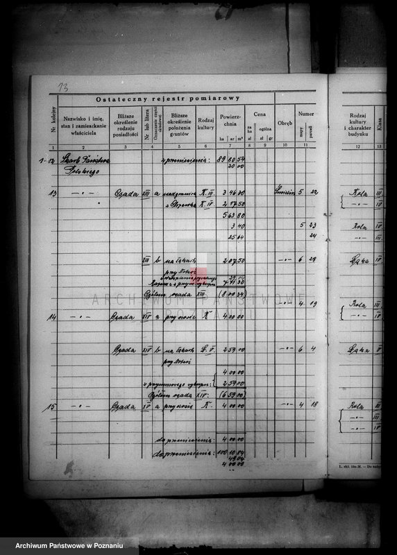 Obraz 18 z jednostki "Ostateczny rejestr pomiarowy i nowy kataster obrębu Śmielin i Kraczki powiatu wyrzyskiego majątek Samostrzel"