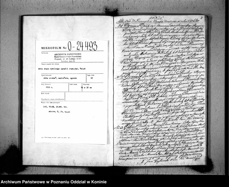 Obraz 3 z jednostki "Duplikat urodzonych, zaślubionych, zmarłych"