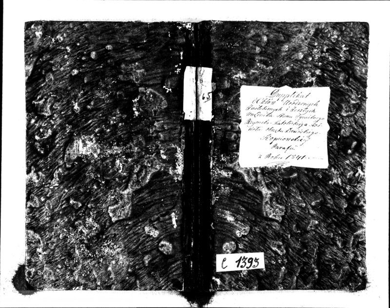 image.from.unit.number "Duplikat Aktów Urodzonych, Zaślubionych i Zeszłych Urzędnika Stanu Cywilnego Rzymsko-Katolickiego Kościoła Obrzędu Łacińskiego Kopciowskiey Parafii z Roku 1841"