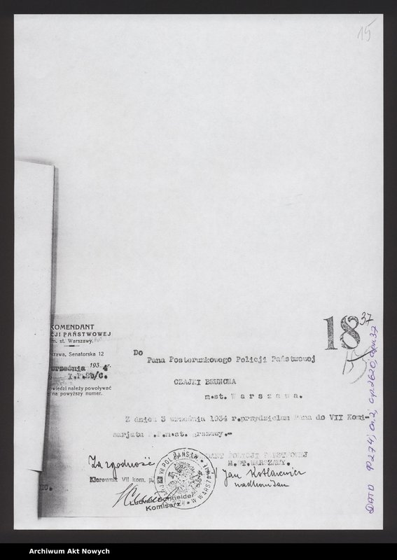 image.from.unit.number "Akta osobowe policjanta z województwa tarnopolskiego - Czajka Brunon"