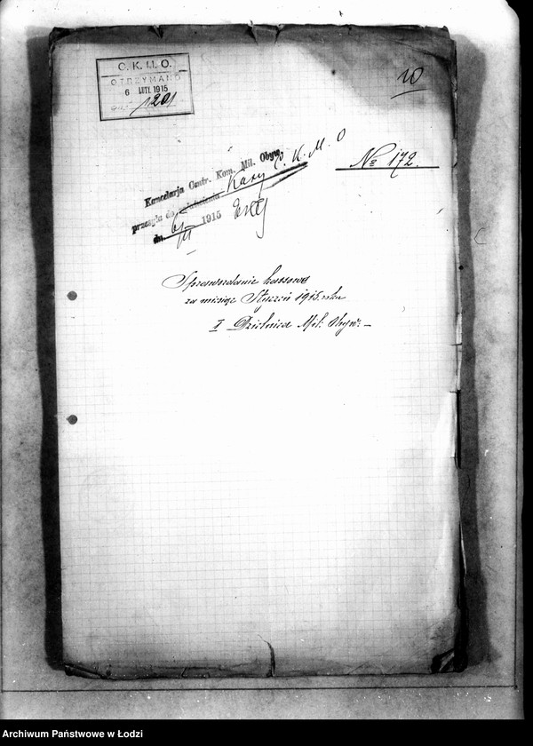 Obraz 13 z jednostki "Raporty kasowe dzielnic I,II,III Milicji Obywatelskiej"