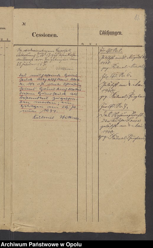 image.from.unit.number "Grundacten für Band I Blatt 12 des Grundbuchs von Alt Wilmsdorf Eigentümer: Richard Losse"