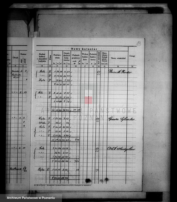 Obraz 17 z jednostki "Ostateczny rejestr pomiarowy i nowy kataster majątku Jeziorki Kosztowskie"