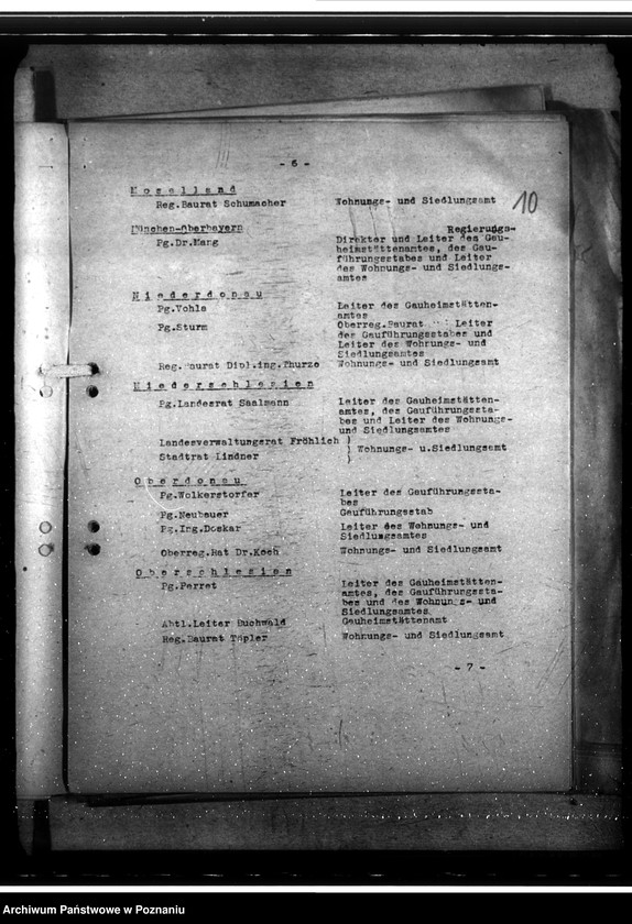 Obraz 14 z jednostki "Dienstbesprechung der Leiter der Wohnungsund Siedlungsämter in Würzburg. DWH - Arbeitstagung"