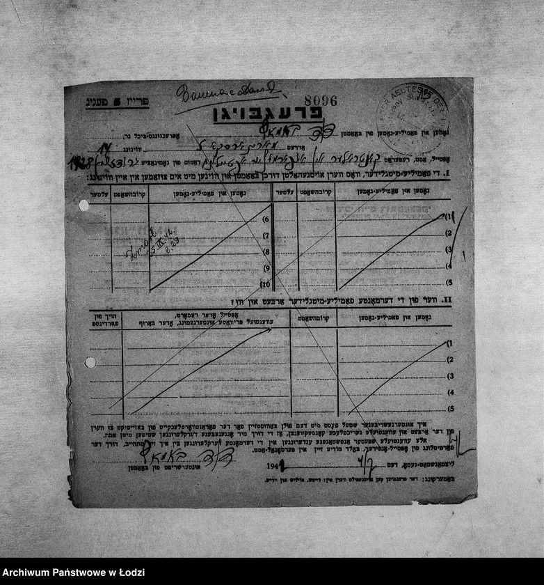 Obraz 16 z jednostki "[Kwestionariusze personalne pracowników zatrudnionych w wydziałach i resortach z podaniem nazwiska, miejsca pracy oraz członków rodziny]"