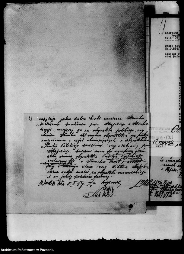 Obraz 6 z jednostki "/Sprawy obywatelstwa/"