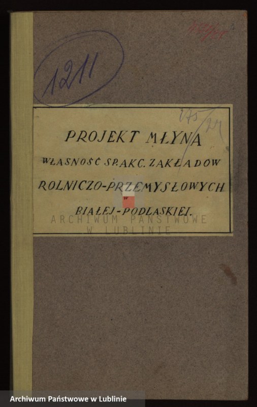 image.from.collection.number "Młyn motorowy Zakładów Rolniczo-Przemysłowych w Białej Podlaskiej"