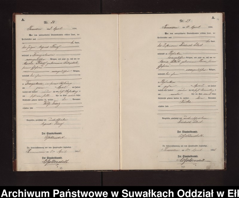 image.from.unit.number "Geburts-Neben-Register des Preussischen Standes-Amtes Neuhoff Kreis Loetzen"