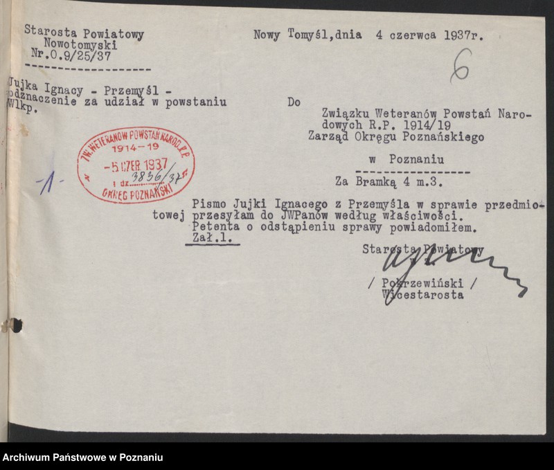 Obraz 8 z jednostki "Sprawy odznaczeń."