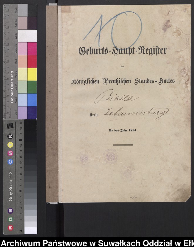 image.from.unit.number "Geburts-Haupt-Register des Königlichen Preussischen Standes-Amtes Bialla Kreis Johannisburg"