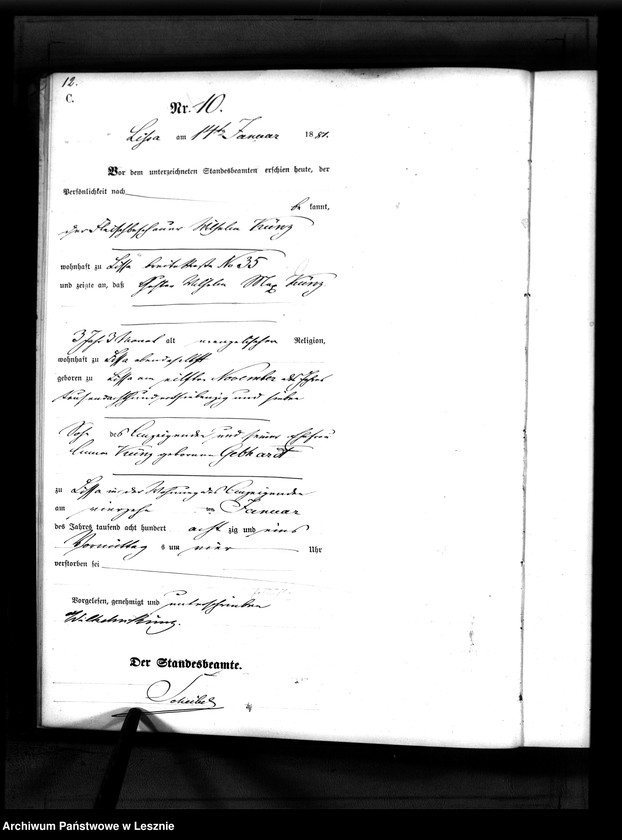 Obraz 13 z jednostki "[Księga zgonów - miasto]"