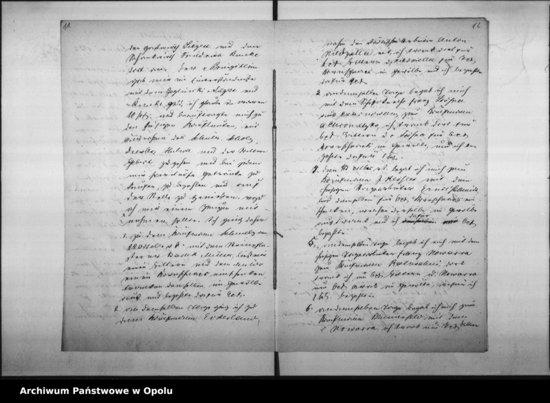 Obraz 12 z jednostki "Acta des Magistrats zu Oppeln betreffend die Beschwerden der Gast und Schankwirthe über die Kaufleute wegen unbefungten Betriebe des Schankgewerbes"