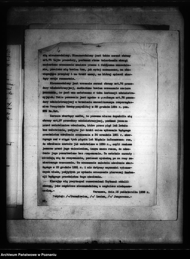 Obraz 10 z jednostki "/Sprawy związane z parcelacją majątku Kowalewo powiatu konińskiego"