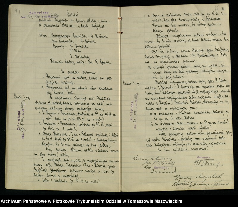 image.from.unit.number "Księga protokołów posiedzeń Magistratu [miasta] Brzezin w sprawie budowy szkoły powsz[echnej]"